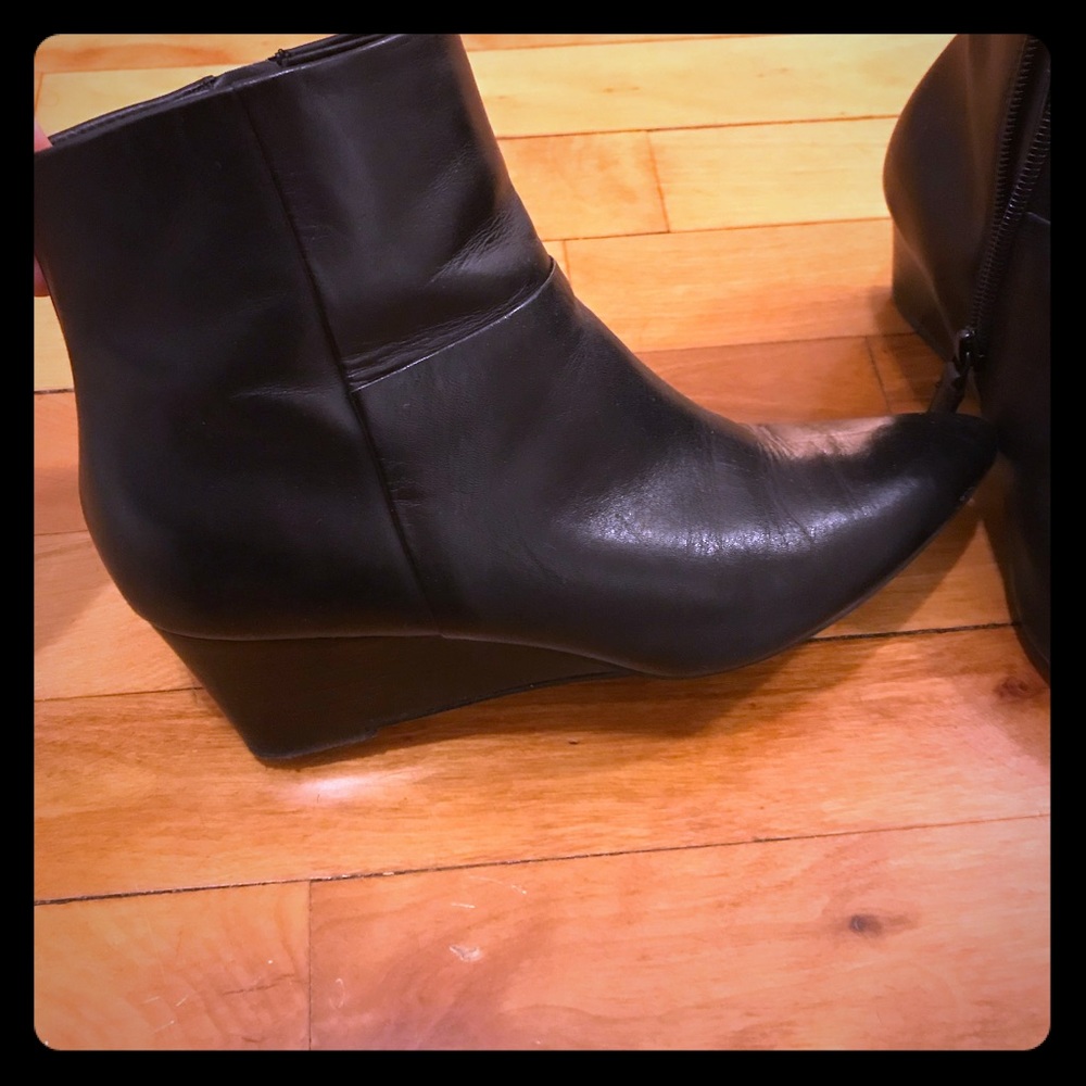 Cole Haan Eneida Wedge Boots black